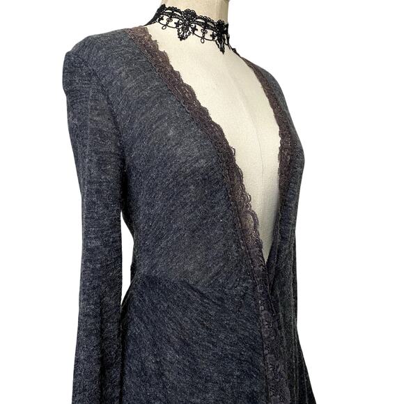Y2k Studio Y Coquette Cottage Core Lace Long Sleeve Cardigan - Picture 4 of 14